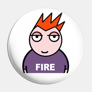 Fire hot stuff Pin