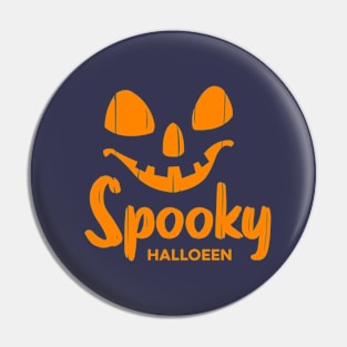 A smile Spooky Face Halloween Pin