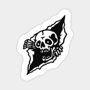 Skull Tearing up Magnet