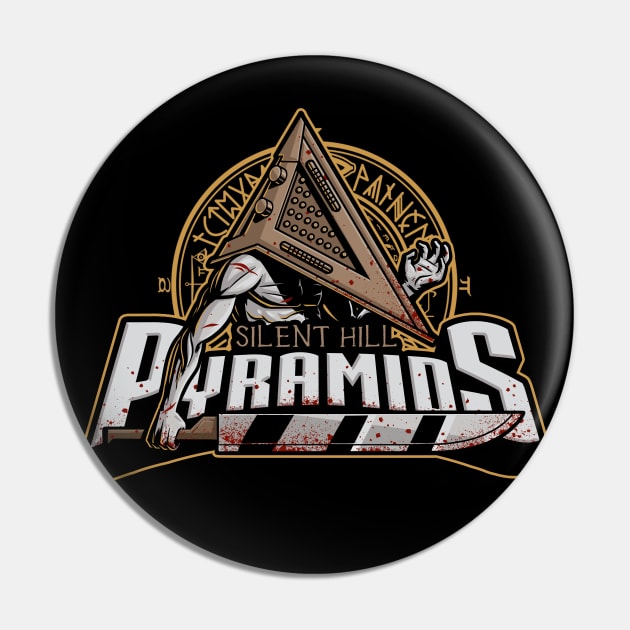 Silent Hill Pyramids - Sports Team Pin by Studio Mootant