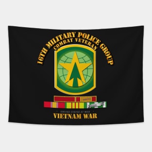16th MP Group - SSI - VN War  w SVC PUC Ribbons Tapestry