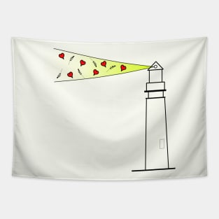 Love Lighthouse Tapestry