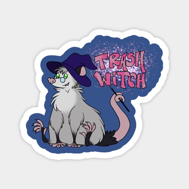 Trash Witch Magnet by possumtees