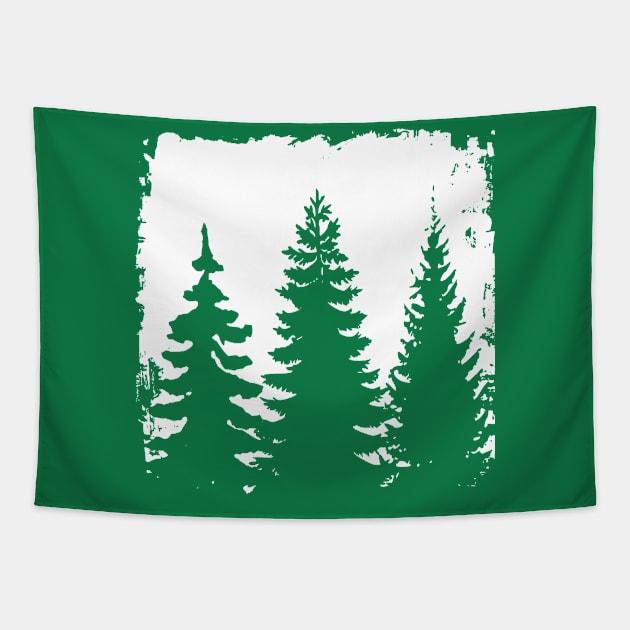 Forest silhouette Tapestry by PallKris