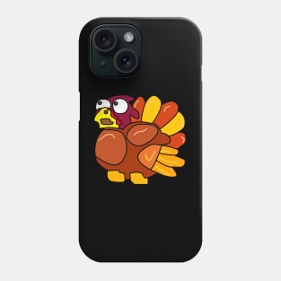 Chicken Turkey (eyes looking up left and facing the left side) - Thanksgiving Phone Case