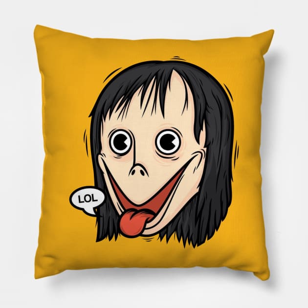 momo Pillow by a cat cooking