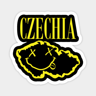 Vibrant Czechia Czech Republic : Unleash Your 90s Grunge Spirit! Magnet