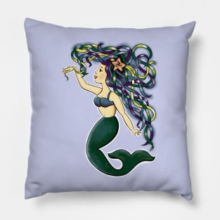 Manx mermaid Pillow