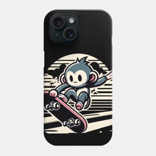 Skater Monkey Skateboard Jump Phone Case