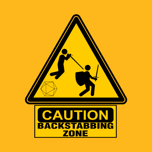 Caution: Backstabbing Zone by masciajames