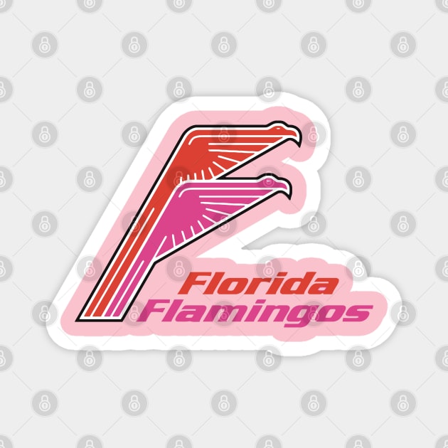 Florida Flamingos Defunct Tennis Team Magnet by darklordpug