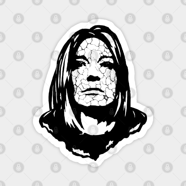 Beth Gibbons Portrait Art Magnet by surmind