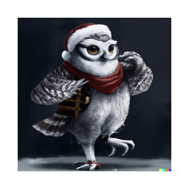 Santa Owl by GhostlierNation