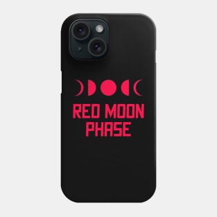 Red Moon Phase Phone Case