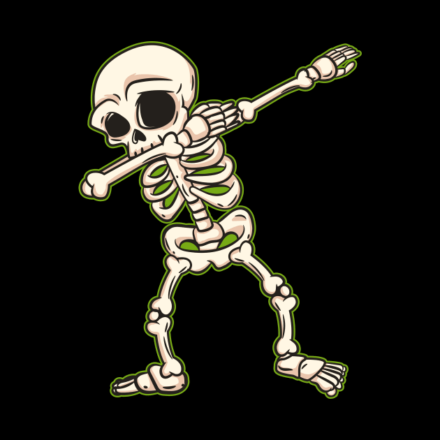 Dabbing Skeleton I Funny Halloween Novelty I Dab Kids Adult design by biNutz