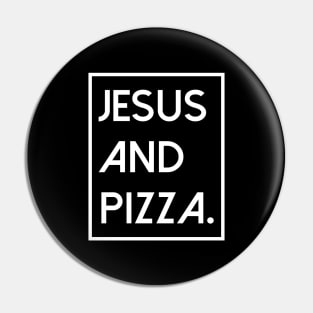 jesus-christ-team jesus- religious - gift - Jesus and pizza Pin