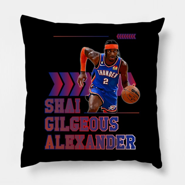 Shai Gilgeous Alexander | Basketball Pillow by Aloenalone