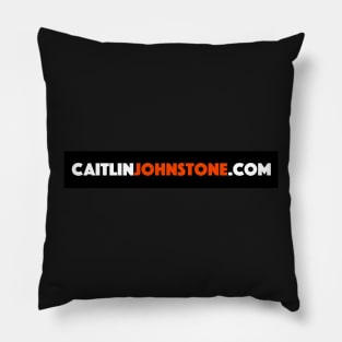 CaitlinJohnstone.com Sticker Pillow