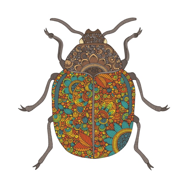 Colorful beetle by Valentina Harper