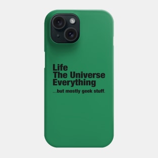 Geek Stuff Black Phone Case