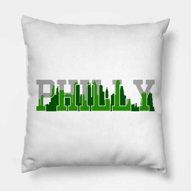 Philly Skyline Pillow by zsonn