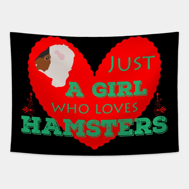 Hamster Girl Saying | Pet Rodent Girls Women Tapestry by DesignatedDesigner