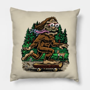 Skatesquatch Pillow