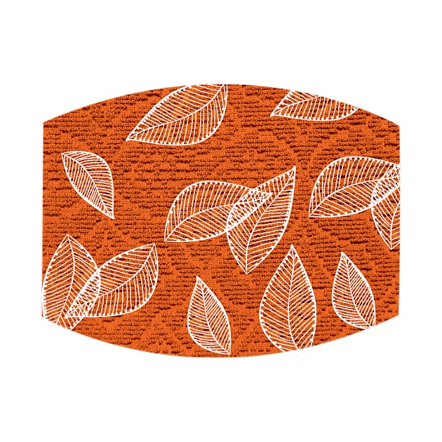 Retro Orange Leaves by KindlyHarlot