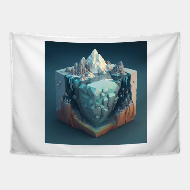 My small worlds : Iceberg 3 Tapestry by Lagavulin01