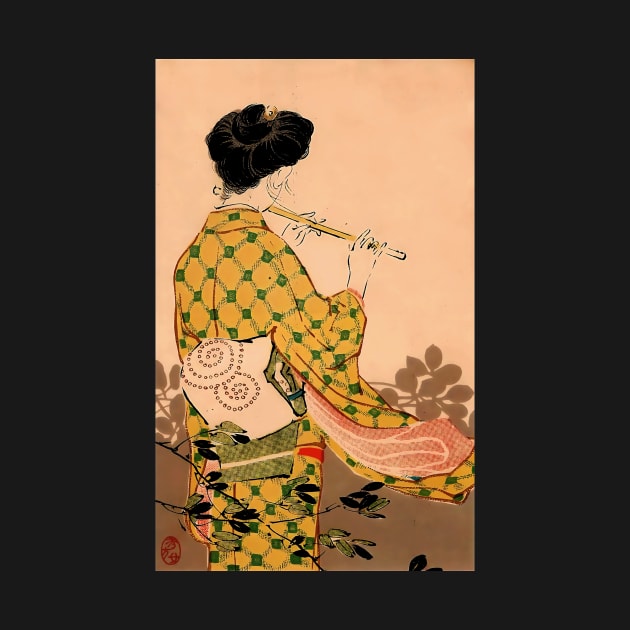 Geisha melody - vintage japanese art by geekmethat