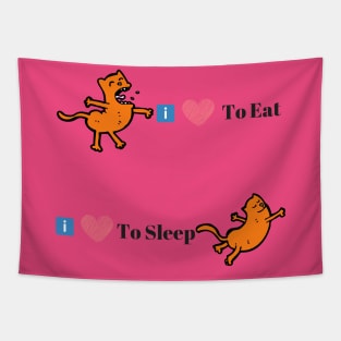 Eat and Sleep Tapestry