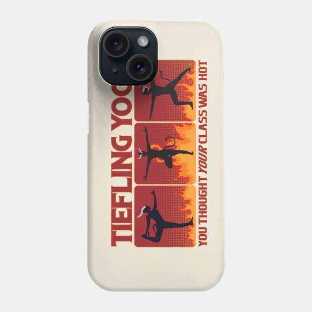 Tiefling Yoga Phone Case by KennefRiggles