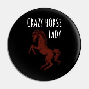 Crazy Horse Lady Pin