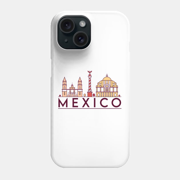 Mexico cityscape Phone Case by SerenityByAlex