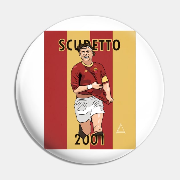 Scudetto 2000/2001 Totti's goal Pin by Athilart