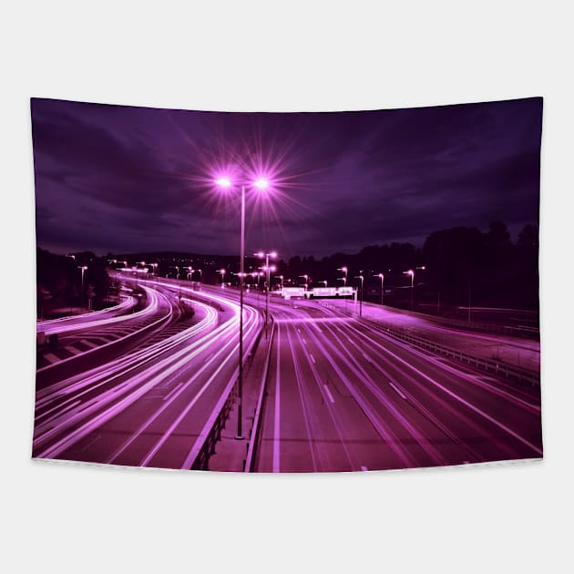 Highway / Swiss Artwork Photography Tapestry by RaphaelWolf