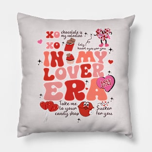 In My Valentines Era Hearts And Chocolate Era Valentines Day Pillow