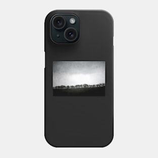 Trees on a Hill at Dusk Phone Case