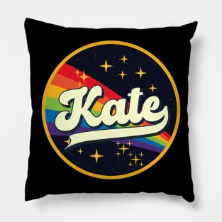 Kate // Rainbow In Space Vintage Style Pillow