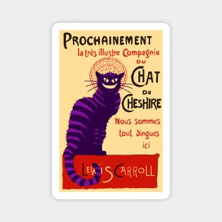 Cheshire Cat 'chat noir' Magnet