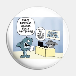 Shark at the Dentists office Pin