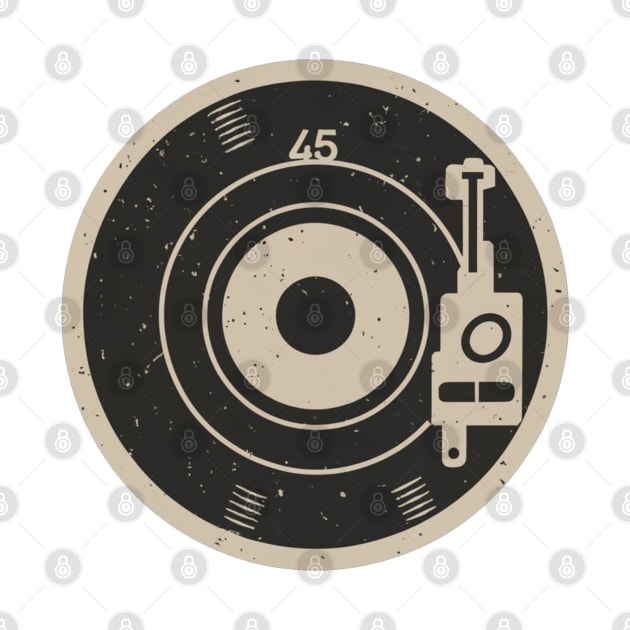 45 Record Adapter (Distressed) by Aldrvnd