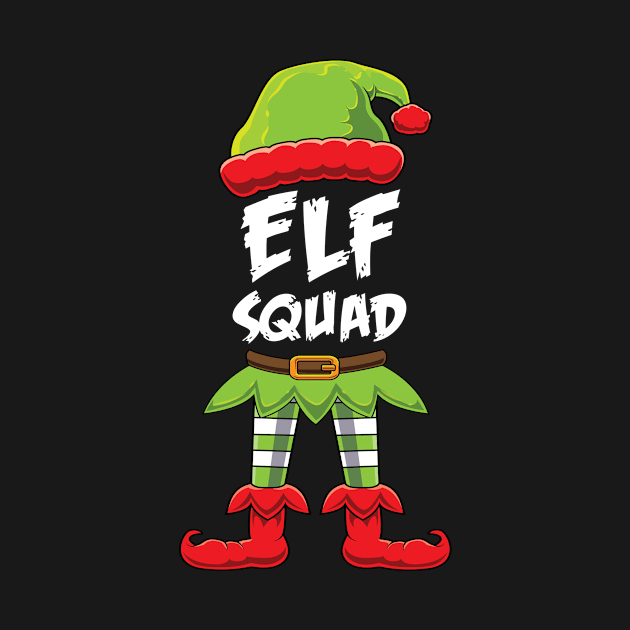 Christmas Santas Elf squad- Funny costume xmas by tmuzaa