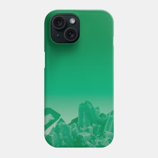 Green crystal cluster Phone Case