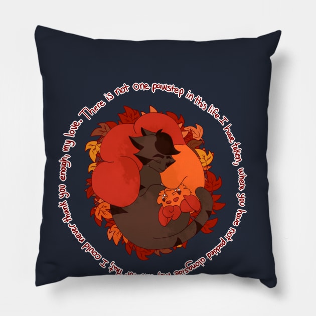 Squirrelflight and Bramblestar Pillow by 6luestar