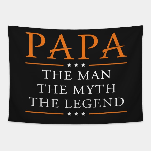 Papa, The Myth, The Legend Tapestry by D3monic