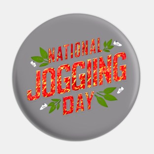 National jogging day Pin