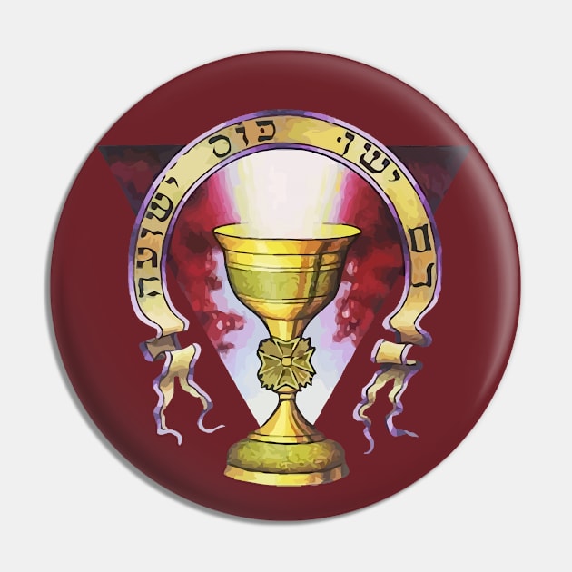 Sangreal Holy Blood Holy Grail Pin by Teenugs