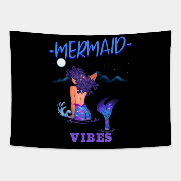 Mermaid Vibes Tapestry by LadySaltwater