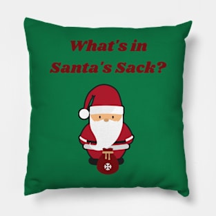 Funny Christmas, What's in Santa's Sack? Pillow